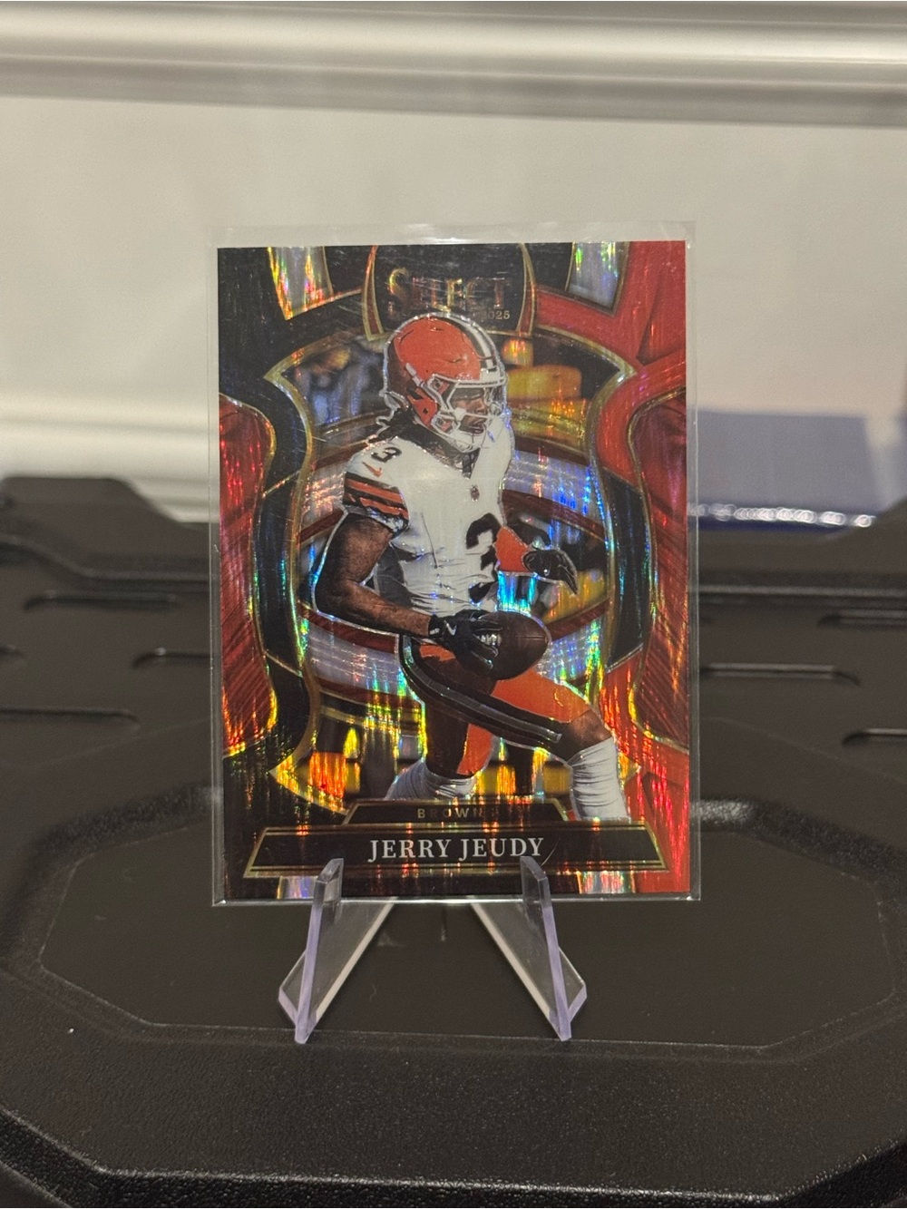 🏈 2025 Jerry Jeudy Panini Select Shock Wave Prizm